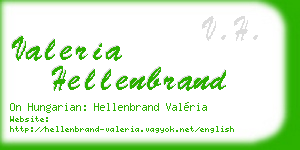 valeria hellenbrand business card