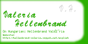 valeria hellenbrand business card